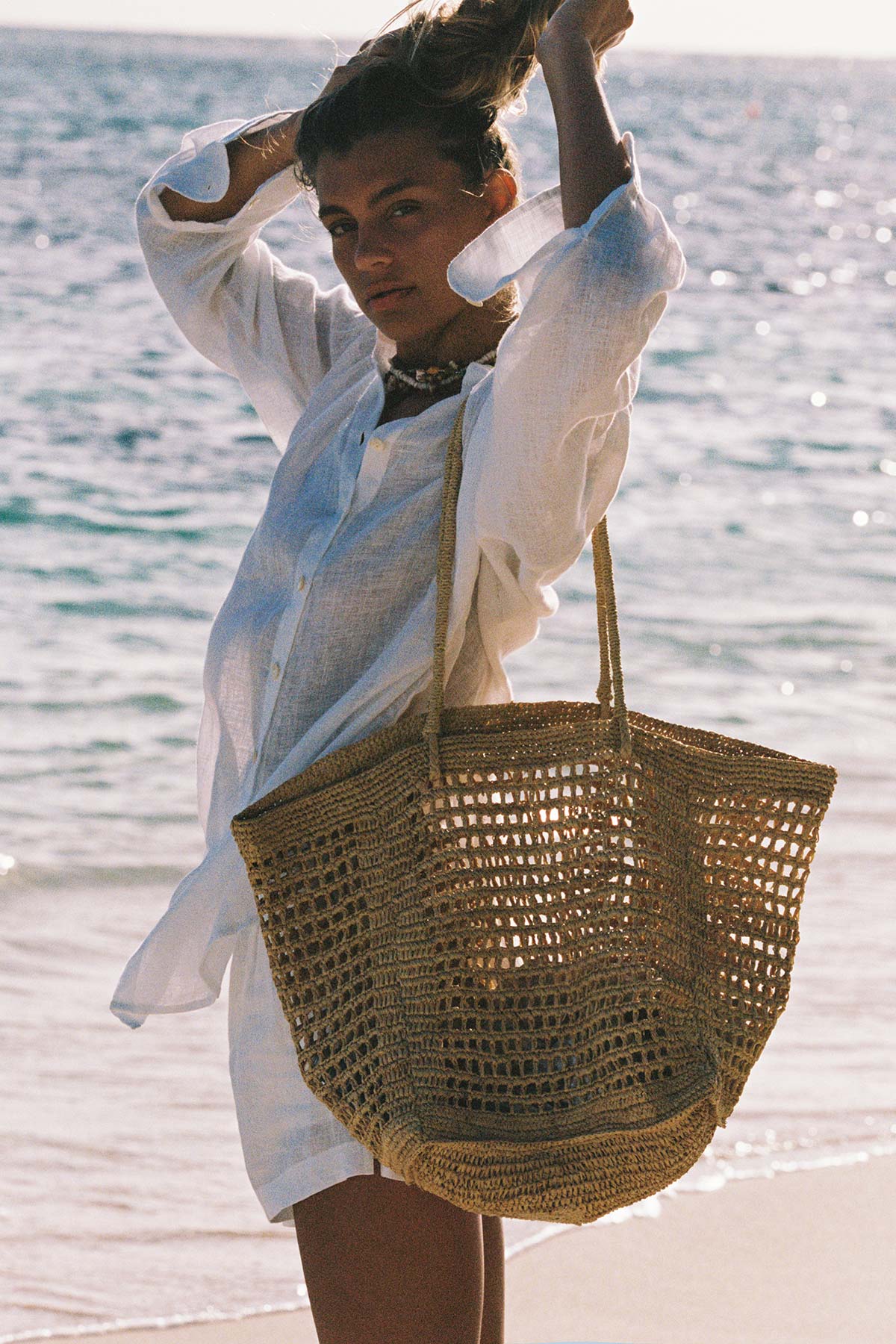 Amani Tote - Black Raffia – Vitamin A