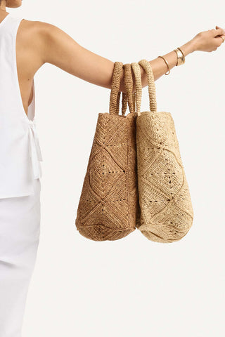 Cala Tote - Caramel Raffia