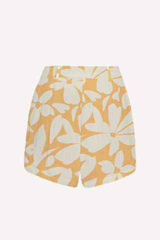 The Getaway Short - Citrus Flower EcoLinen